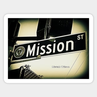 Mission Street, San Marino, CA by Mistah Wilson Sticker